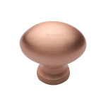 M Marcus Heritage Brass Oval Design Cupboard Knob 32mm 